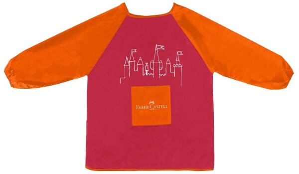 FABER-CASTELL unisex Kinder Malschürze rot Einheitsgröße 1 St.