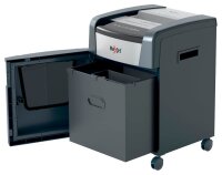 Rexel XP512+ Aktenvernichter mit Partikelschnitt P-5, 2 x 15 mm, bis 12 Blatt, grau