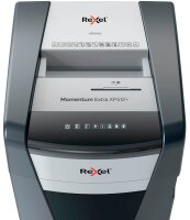 Rexel XP512+ Aktenvernichter mit Partikelschnitt P-5, 2 x 15 mm, bis 12 Blatt, grau