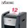 Rexel XP512+ Aktenvernichter mit Partikelschnitt P-5, 2 x 15 mm, bis 12 Blatt, grau