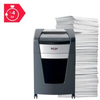 Rexel XP514+ Aktenvernichter mit Partikelschnitt P-5, 2 x 15 mm, bis 14 Blatt, grau