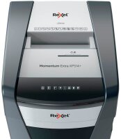 Rexel XP514+ Aktenvernichter mit Partikelschnitt P-5, 2 x 15 mm, bis 14 Blatt, grau