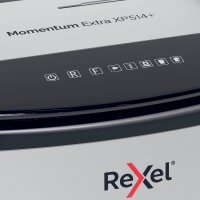 Rexel XP514+ Aktenvernichter mit Partikelschnitt P-5, 2 x 15 mm, bis 14 Blatt, grau