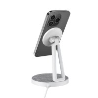 XLAYER MagFix Pro 2 in 1 Induktive Ladestation grau, weiß, 15 Watt