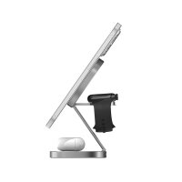 XLAYER MagFix Pro 3 in 1 Induktive Ladestation grau, 15 Watt