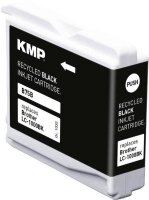 KMP B75B schwarz Druckerpatrone kompatibel zu brother LC-1000BK
