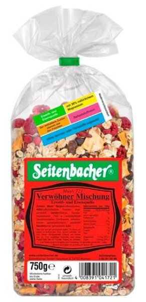 Seitenbacher® Verwöhnmischung Müsli 750,0 g, 1 St.