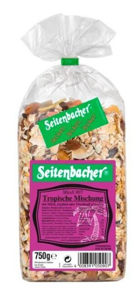 Seitenbacher® Tropische Mischung Müsli 750,0 g, 1 St.