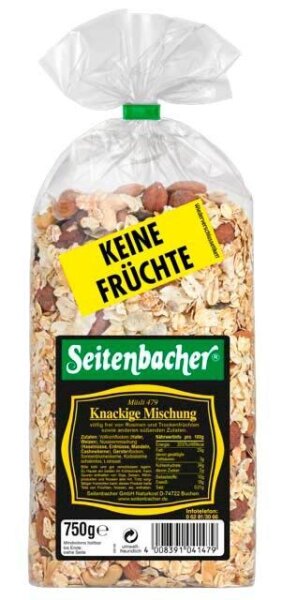Seitenbacher® Knackige Mischung Müsli 750,0 g, 1 St.
