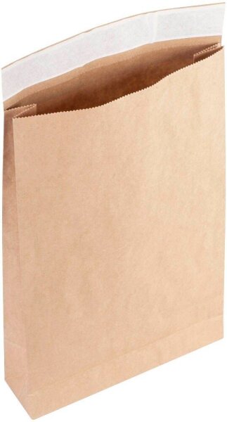 flexiPAK Faltentaschen classic Fixverschluss ca. DIN B3 ohne Fenster braun mit 10,0 cm Falte, 200 St.