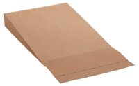 flexiPAK Faltentaschen classic Doppelfixverschluss ca. DIN D4 ohne Fenster braun mit 5,0 cm Falte, 300 St.
