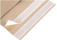 flexiPAK Faltentaschen classic eco Doppelfixverschluss ca. DIN A3 ohne Fenster natur mit 8,0 cm Falte, 300 St.