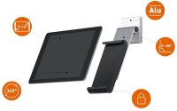 DURABLE Tablet-Halterung Wall Pro 893523 silber, schwarz für 1 Tablet, Wandhalterung