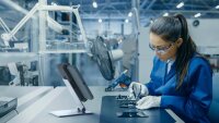 DURABLE Tablet-Halterung Table XL 893723 silber, schwarz für 1 Tablet, Tischbohrung