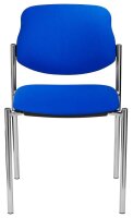 Nowy Styl Besucherstühle Styl STYL CHROM C-06 4ER blau Stoff, 4 St.