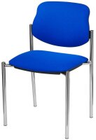 Nowy Styl Besucherstühle Styl STYL CHROM C-06 4ER blau Stoff, 4 St.