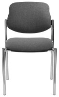 Nowy Styl Besucherstühle Styl STYL CHROM C-38 4ER anthrazit Stoff, 4 St.
