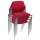 Nowy Styl Besucherstühle Styl STYL CHROM C-29 4ER bordeaux Stoff, 4 St.