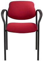 Nowy Styl Besucherstühle Styl bordeaux Stoff, 2 St.