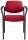 Nowy Styl Besucherstühle Styl bordeaux Stoff, 2 St.