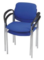 Nowy Styl Besucherstühle Styl blau Stoff, 2 St.