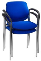 Nowy Styl Besucherstühle Styl blau Stoff, 2 St.