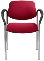 Nowy Styl Besucherstühle Styl bordeaux Stoff, 2 St.