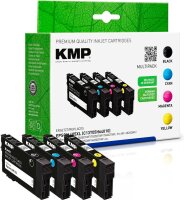 KMP  schwarz, cyan, magenta, gelb Druckerpatronen...