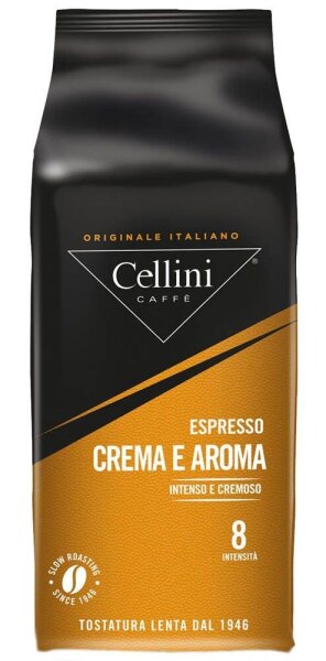 Cellini CREMA E AROMA Espressobohnen, Arabicabohnen kräftig, 1 kg