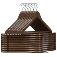 SONGMICS Kleiderbügel braun, 20 St.