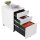 SONGMICS Rollcontainer weiß 3 Auszüge 39,0 x 52,0 x 60,0 cm