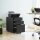 SONGMICS Rollcontainer schwarz 3 Auszüge 39,0 x 52,0 x 60,0 cm