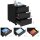 SONGMICS Rollcontainer schwarz 3 Auszüge 39,0 x 45,0 x 55,0 cm