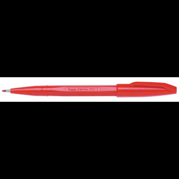 Pentel Sign Pen Filzstift rot, 1 St.