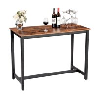 VASAGLE Stehtisch rechteckig Spanplatte braun 120,0 x 60,0 x 90,0 cm, 1 St.