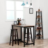 VASAGLE Stehtisch rechteckig Spanplatte braun 120,0 x 60,0 x 90,0 cm, 1 St.