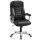 SONGMICS Chefsessel, OBG21B Kunstleder schwarz, Gestell