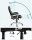 SONGMICS Chefsessel, OBG21B Kunstleder schwarz, Gestell