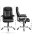 SONGMICS Chefsessel, OBG21B Kunstleder schwarz, Gestell