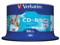 verbatim CD-R 700 MB bedruckbar, 50 St.
