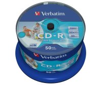 verbatim CD-R 700 MB bedruckbar, 50 St.
