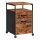 VASAGLE Rollcontainer braun 2 Auszüge 42,0 x 44,0 x 66,5 cm