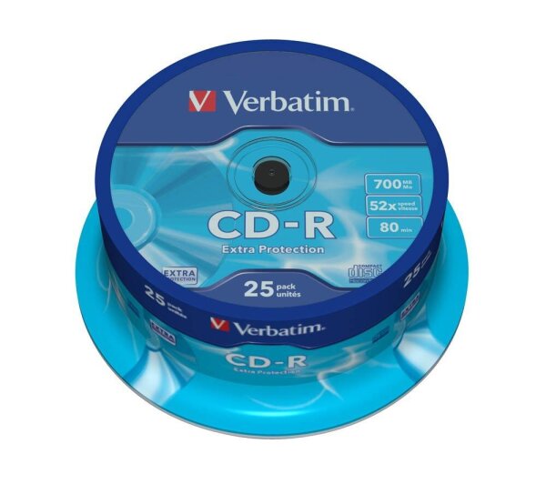 verbatim CD-R 700 MB, 25 St.