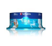 verbatim CD-R 700 MB bedruckbar, 25 St.