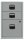 BISLEY Home Standcontainer silber 3 Auszüge Kunststoff-Muldengriff schwarz 41,3 x 40,0 x 67,2 cm