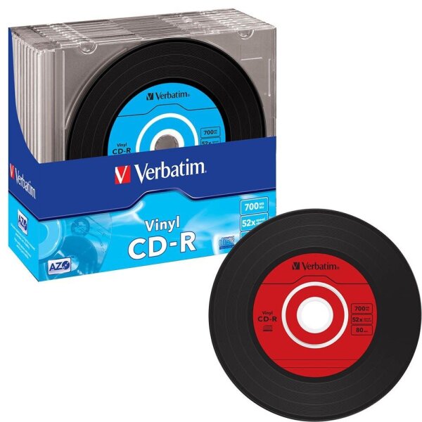 verbatim CD-R Vinyl 700 MB, 10 St.