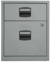 BISLEY Home Rollcontainer silber 2 Auszüge 41,3 x 40,0 x 52,8 cm