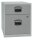 BISLEY Home Rollcontainer silber 2 Auszüge 41,3 x 40,0 x 52,8 cm