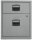 BISLEY Home Rollcontainer silber 2 Auszüge 41,3 x 40,0 x 52,8 cm