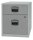 BISLEY Home Rollcontainer silber 2 Auszüge 41,3 x 40,0 x 52,8 cm